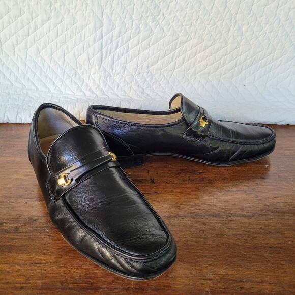 Church's Handmade Prima Classe Black Leather Men's Loafers Size 10 - Picture 1 of 9